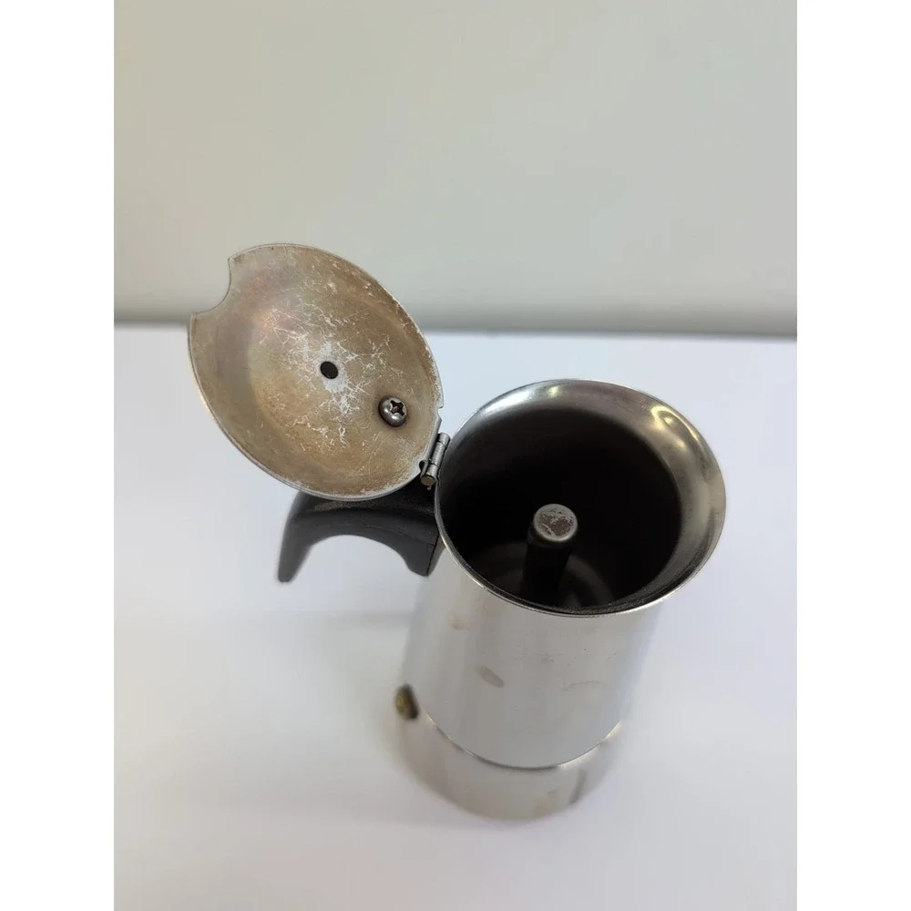 Coffee Italian Metal Stainless Steel Art Deco Vintage Design‎ Moka Frama